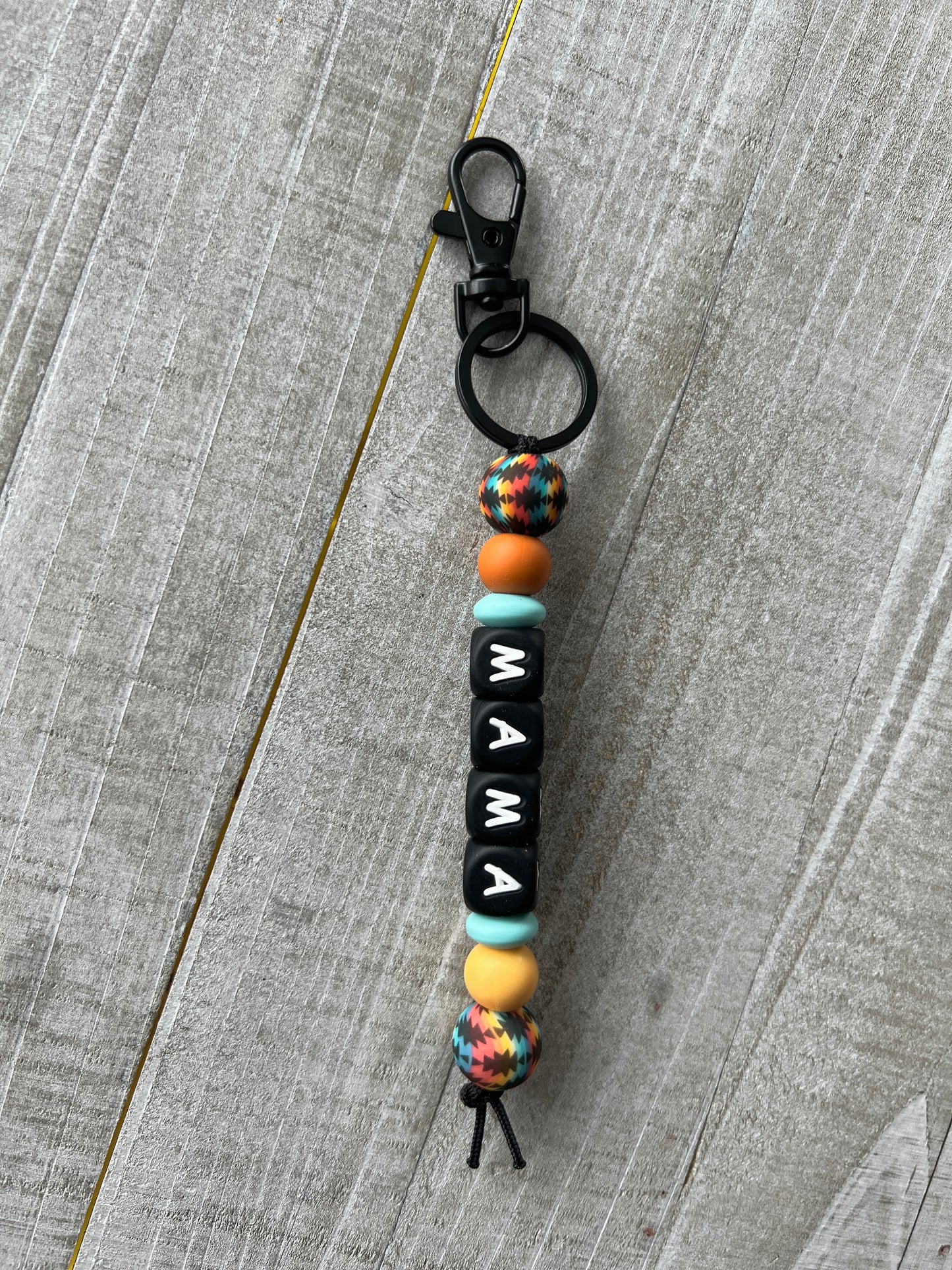 Aztec Serape Mama Straight Keychain
