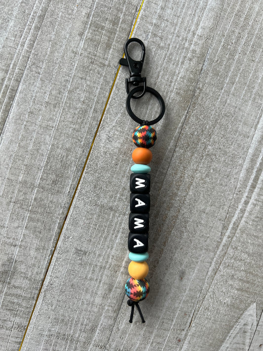Aztec Serape Mama Straight Keychain