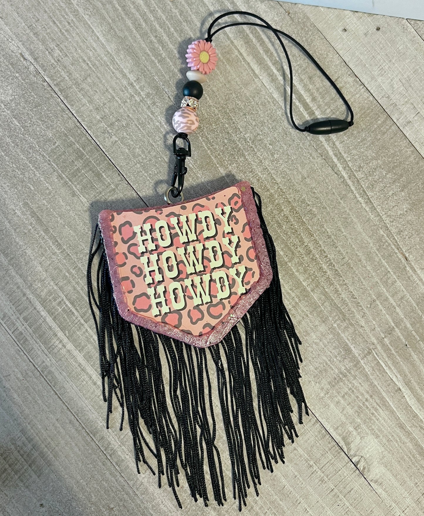 Howdy Pocket W/ Fringe Freshie Set