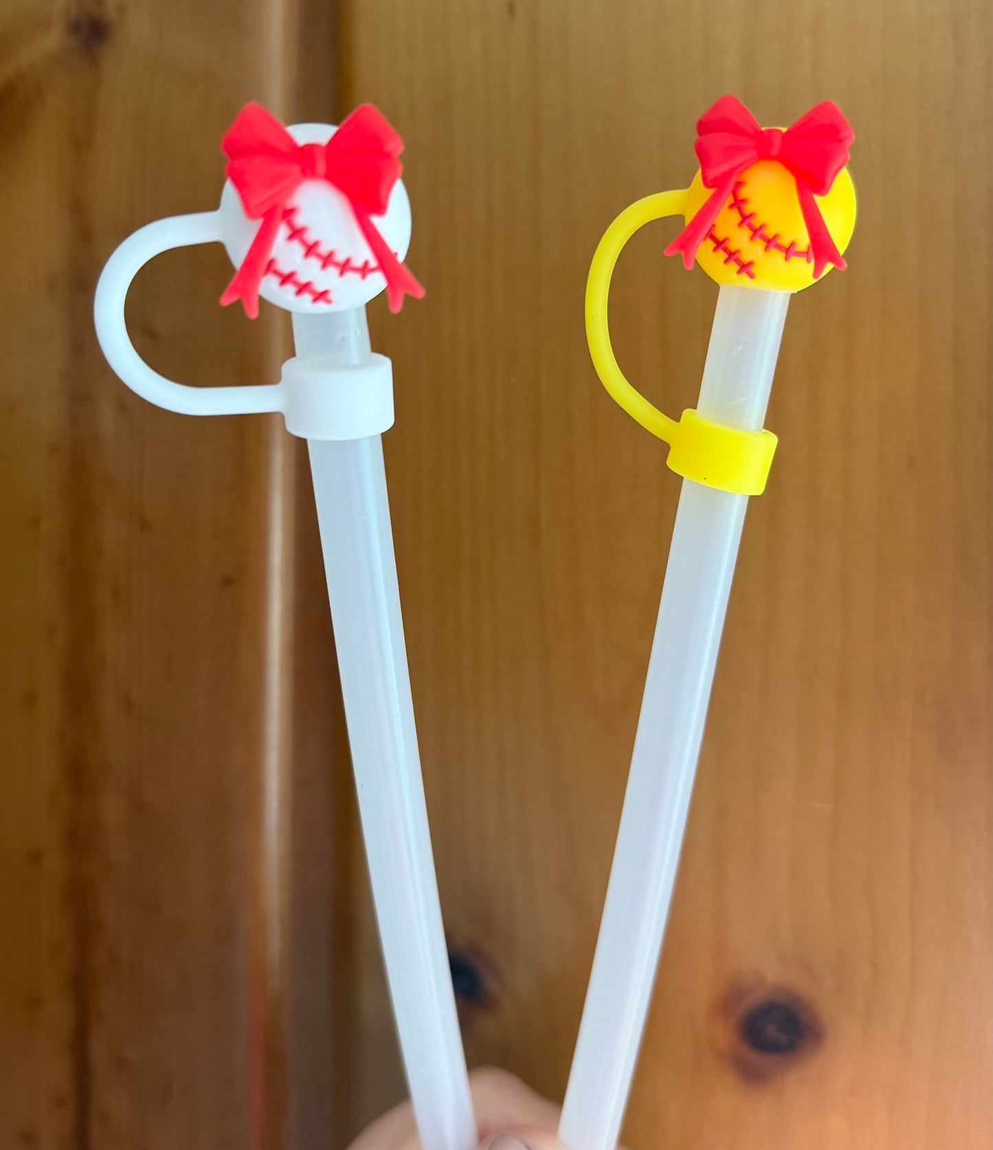 Softball Straw Topper