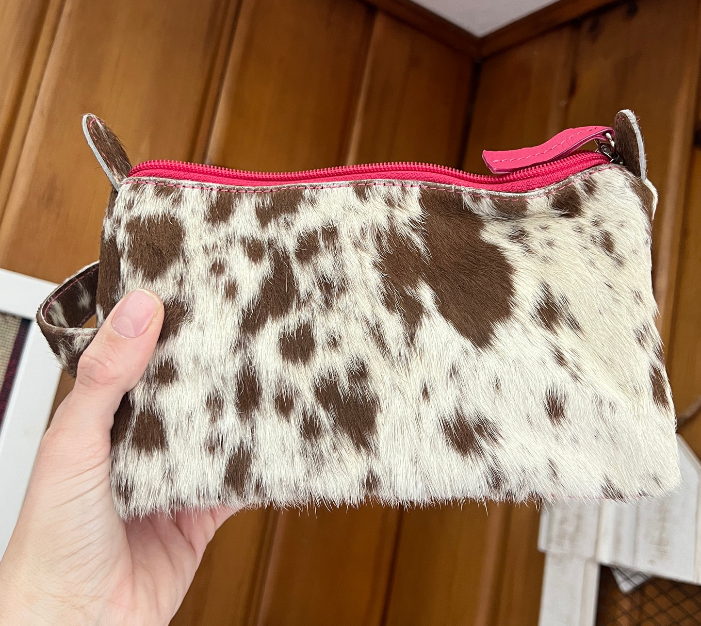 Spotted Pink Cosmetic Bag