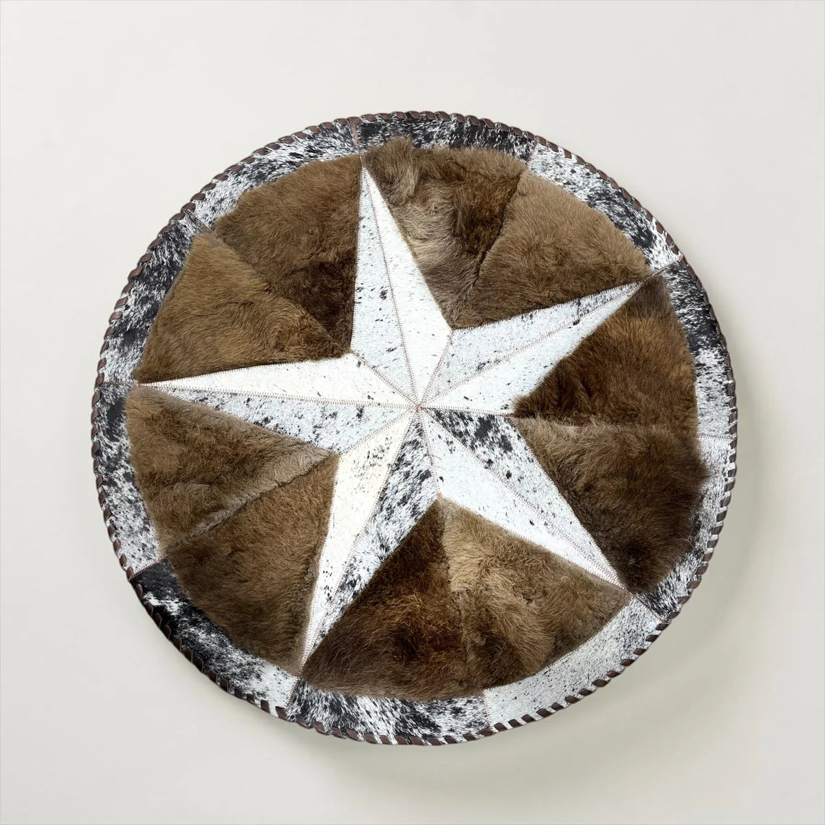 Buffalo Round Star Rug