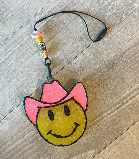 Western Smile Pink Hat Freshie Set