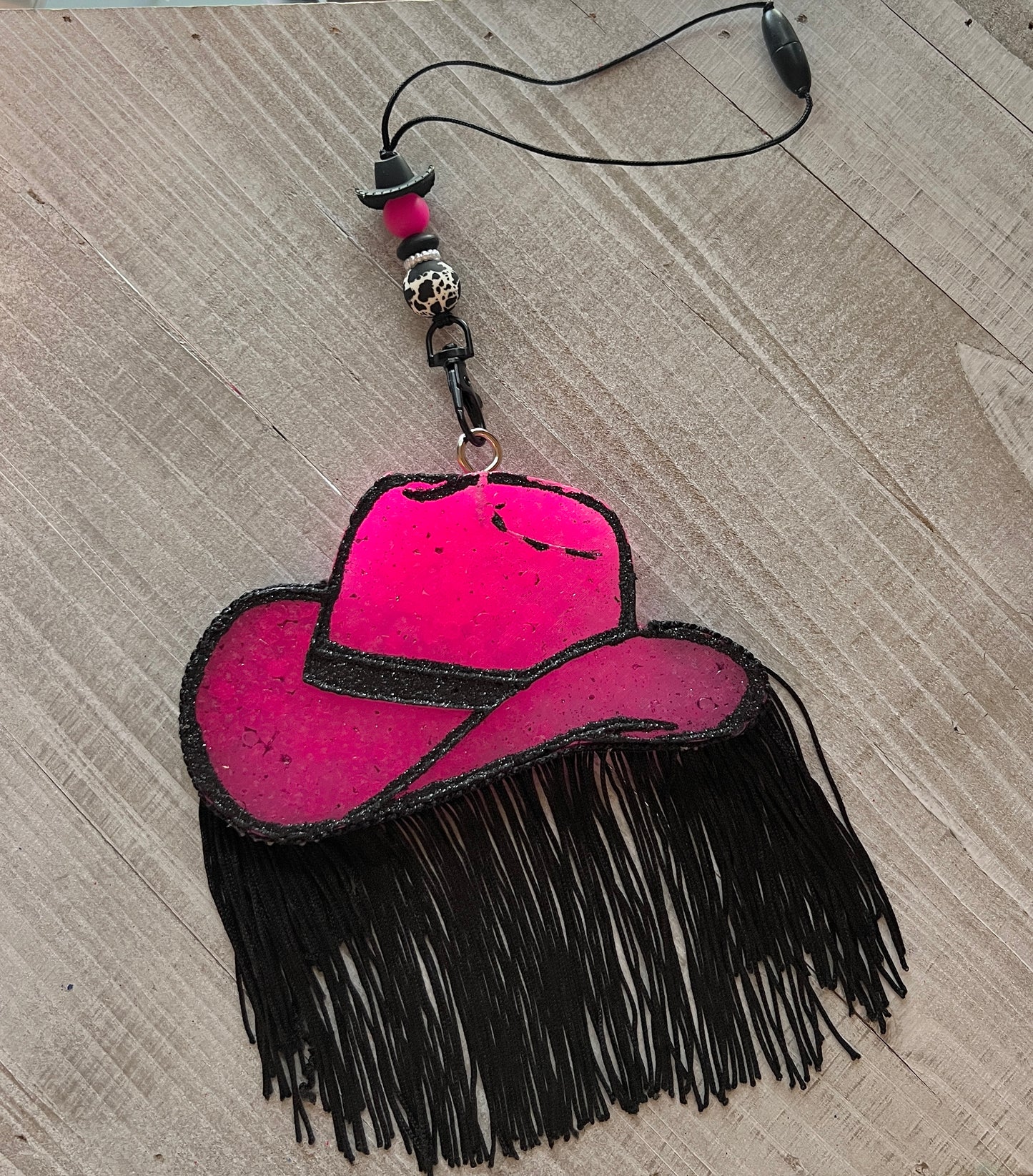 Pink Cowgirl Hat w/ Fringe