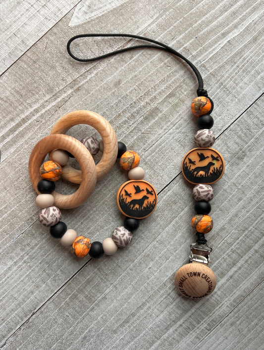 I Wanna Go Duck Hunting Teether Set
