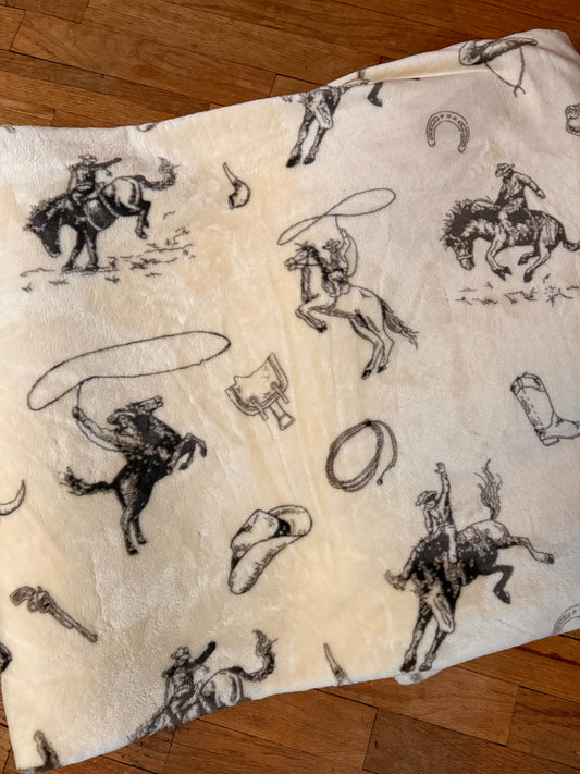 Cowboy Super Plush King Size Blanket