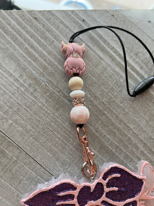 Pink and Purple Highland Cow Freshie Set