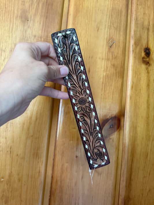 Tooled Genuine Leather Bracelet