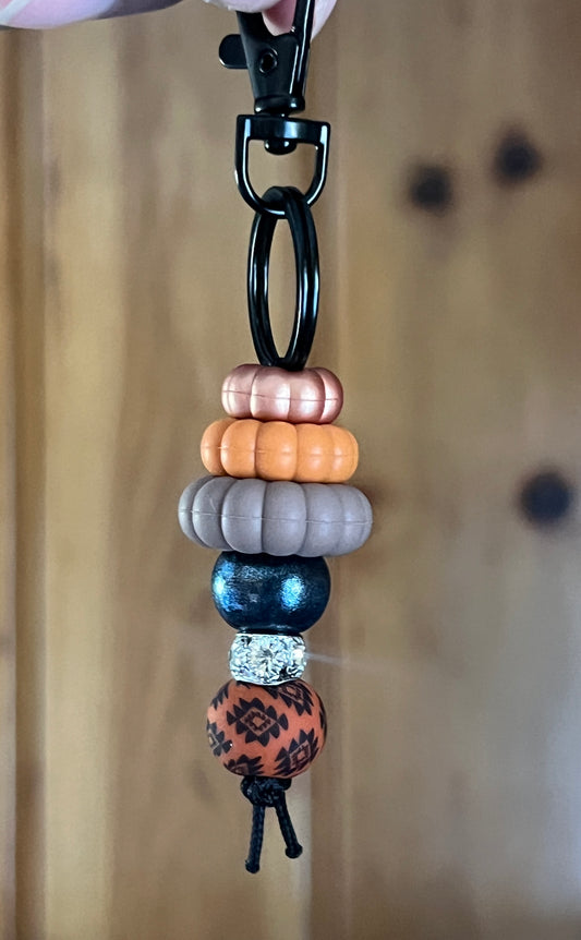 Stacked Pumpkin Keychain