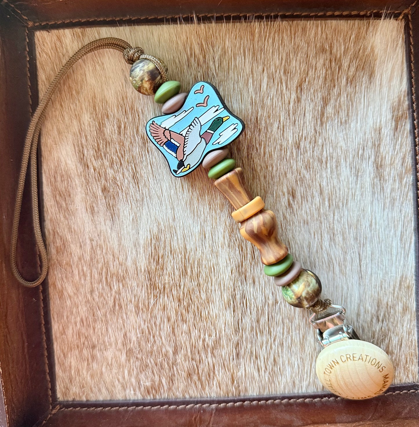 Duck Call & Mallard Duck Pacifier Holder