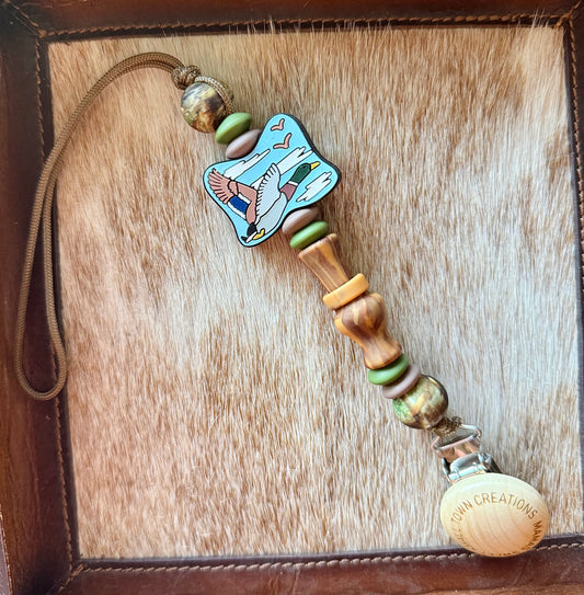 Duck Call & Mallard Duck Pacifier Holder
