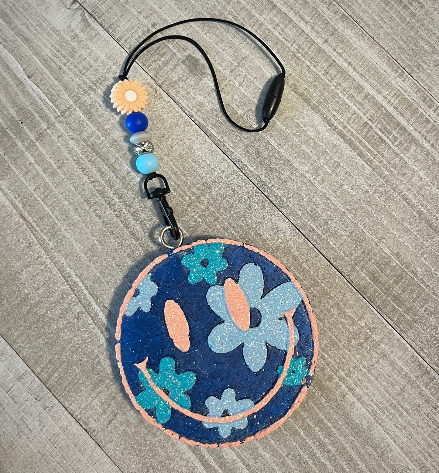 Blue Floral Smile Freshie Set