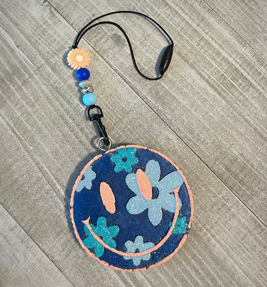 Blue Floral Smile Freshie Set