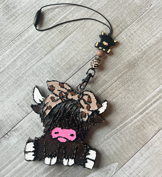 Cheetah Highland Cow Freshie Set