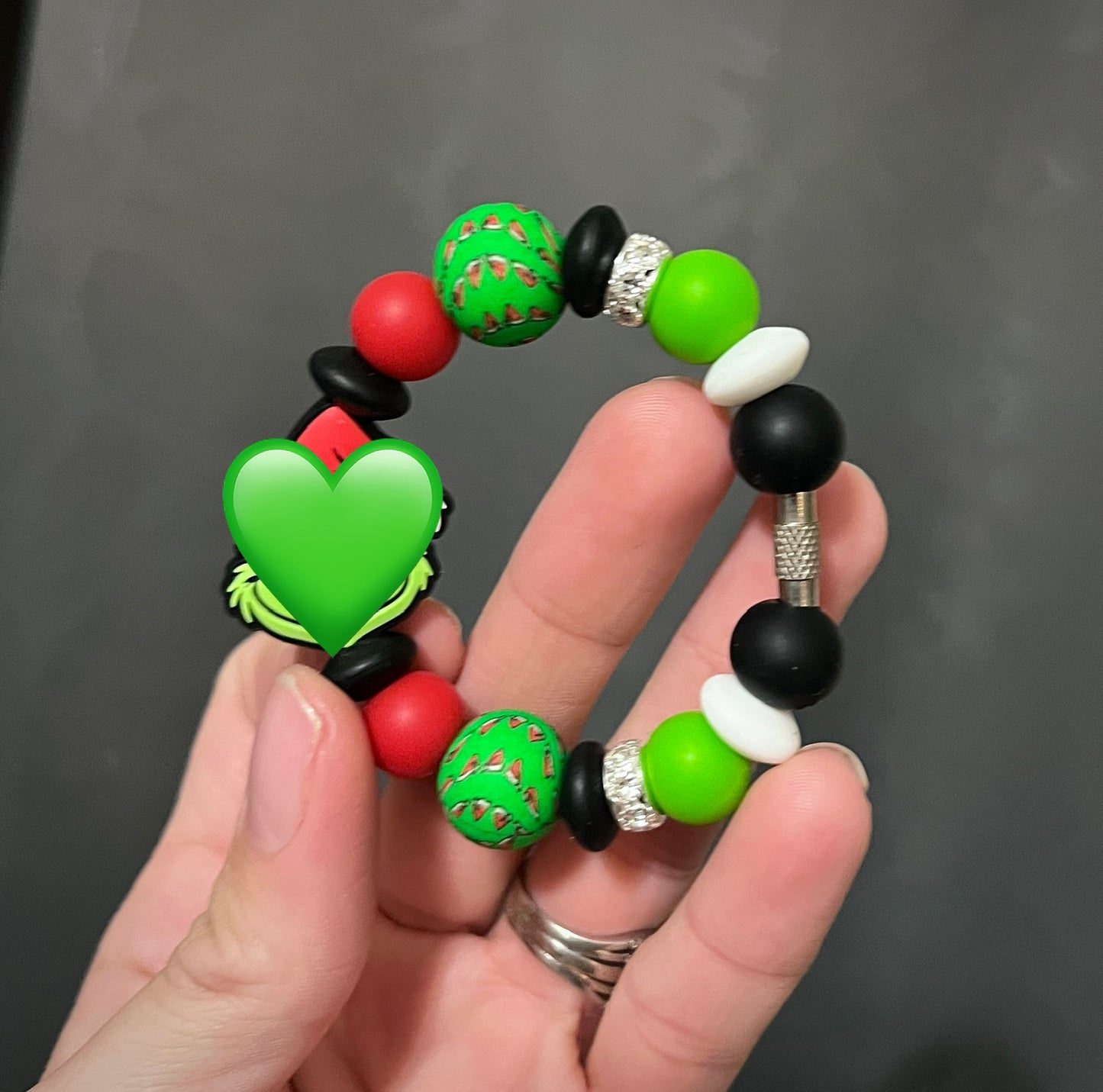 Green Man Christmas Cup Charm