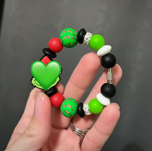 Green Man Christmas Cup Charm