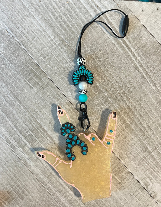 Turquoise Concho Hand Freshie Set
