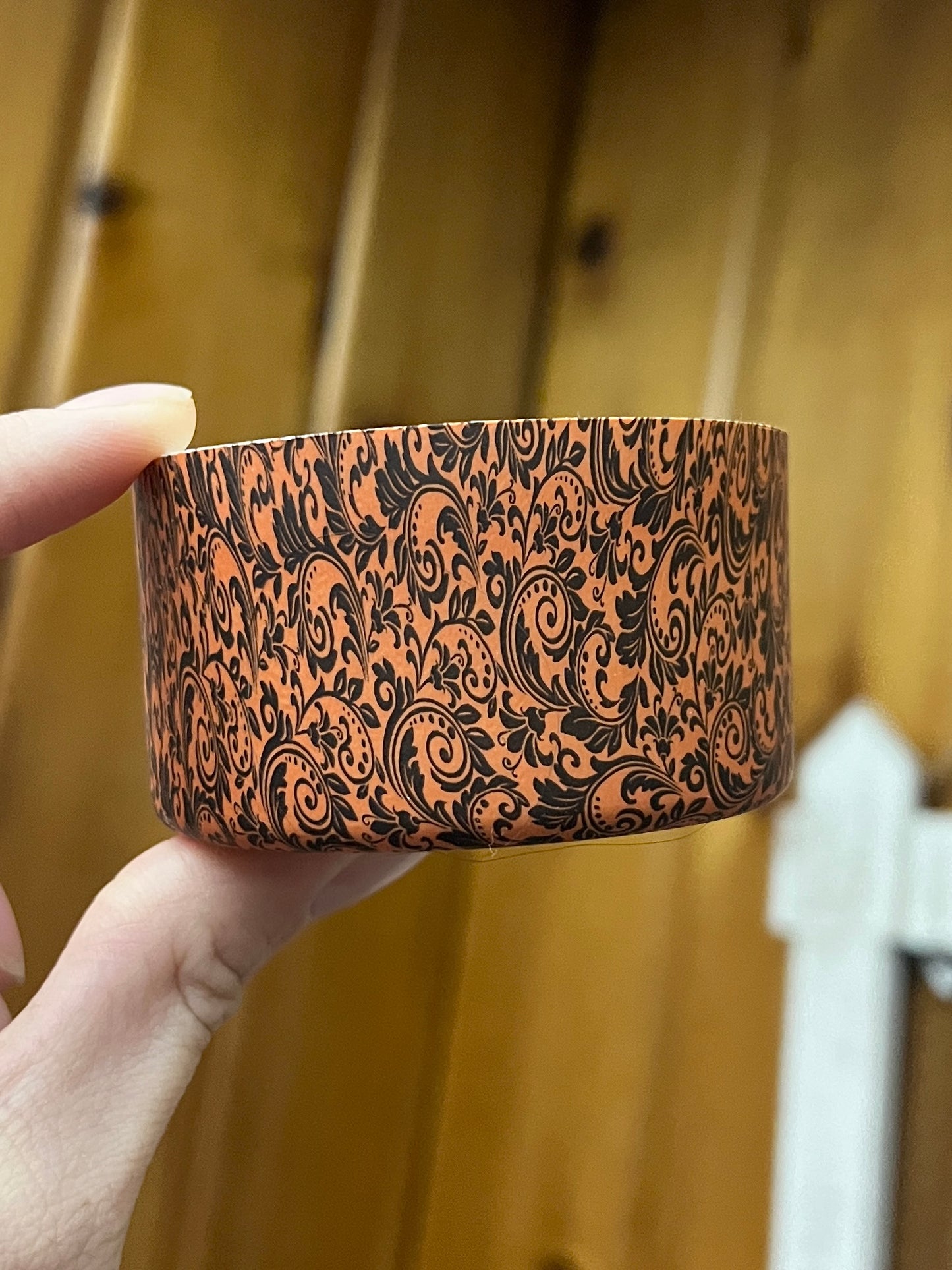 Brown Tooled Leather Tumbler Boot