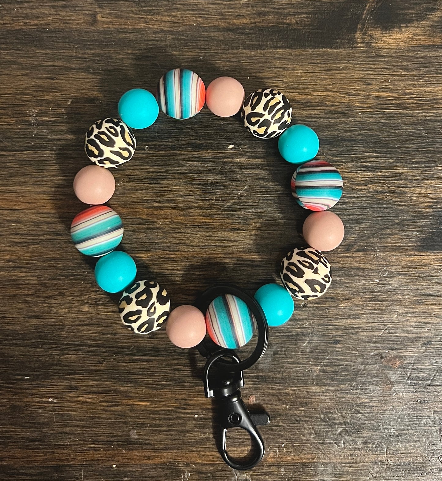 Serape Cheetah Wristlet