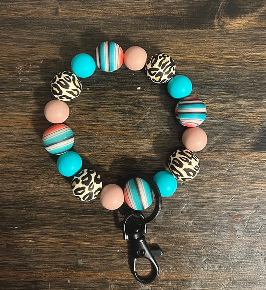 Serape Cheetah Wristlet