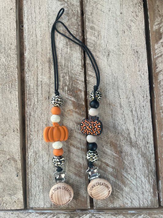 Cheetah Pumpkin Pacifier Holder