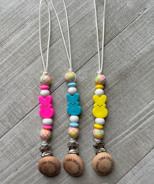P E E P Bunny Pacifier Holder