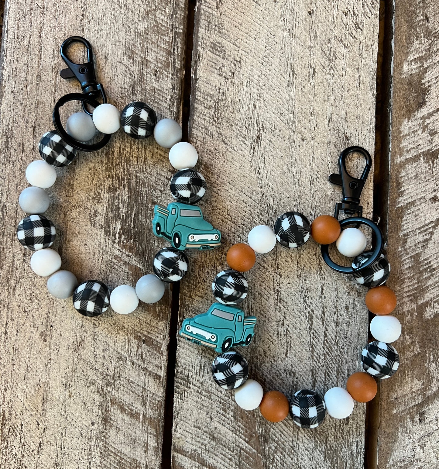 Turquoise Truck Wristlet