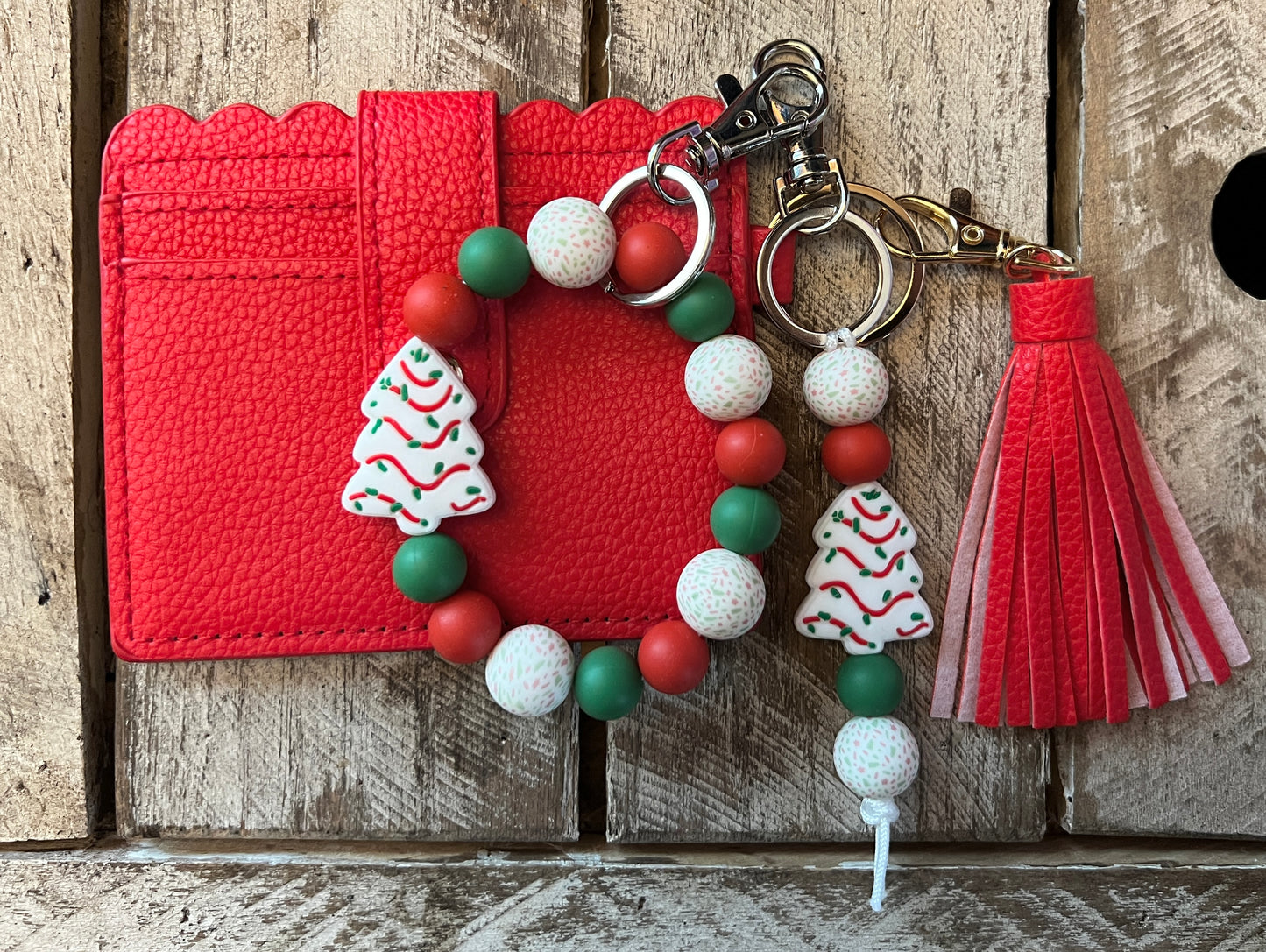 Christmas Tree Cake Red Wallet Bundle