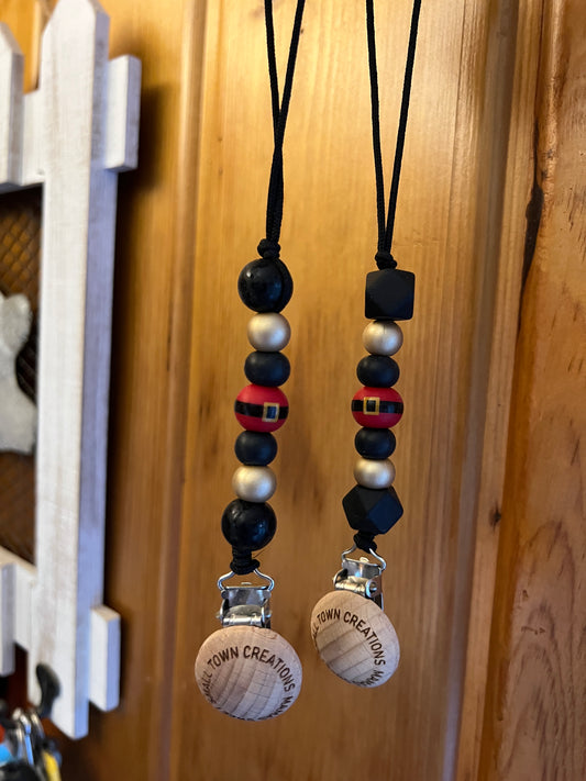 Santa Belt Pacifier Holder