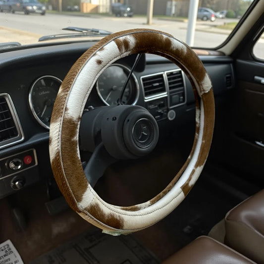 Genuine Cowhide Leather Steering Wheel Cover