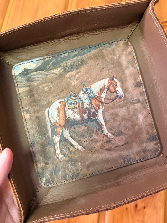 Horse Leather Tray