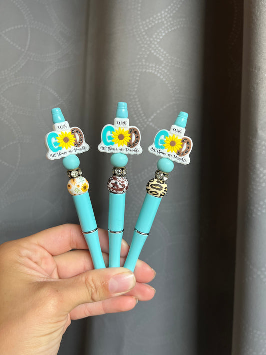 Turquoise with God All Things are Possible