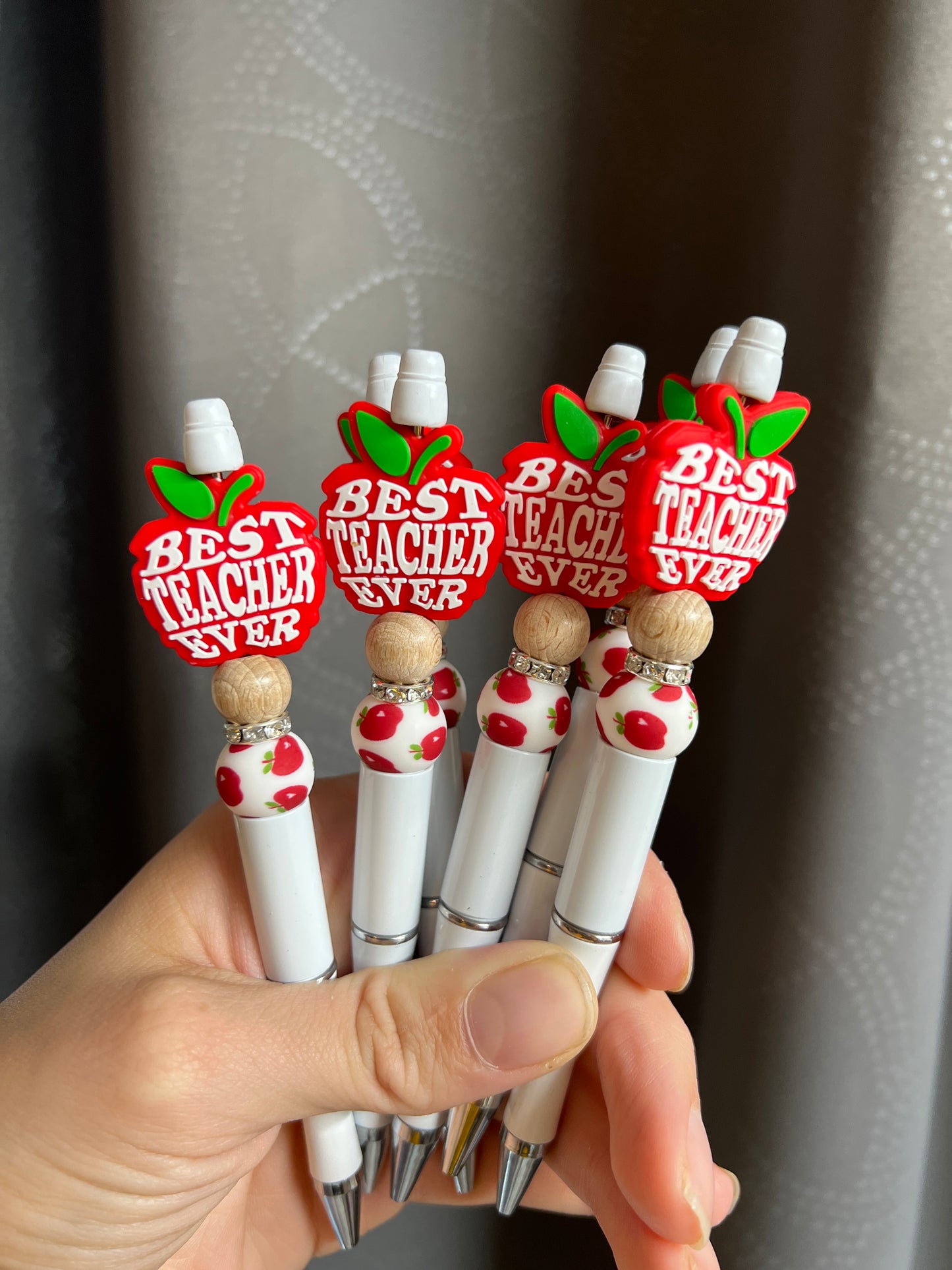 Red Apple Best Teacher Ever Pen