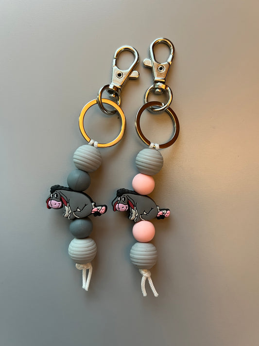 Sleepy Donkey Keychain