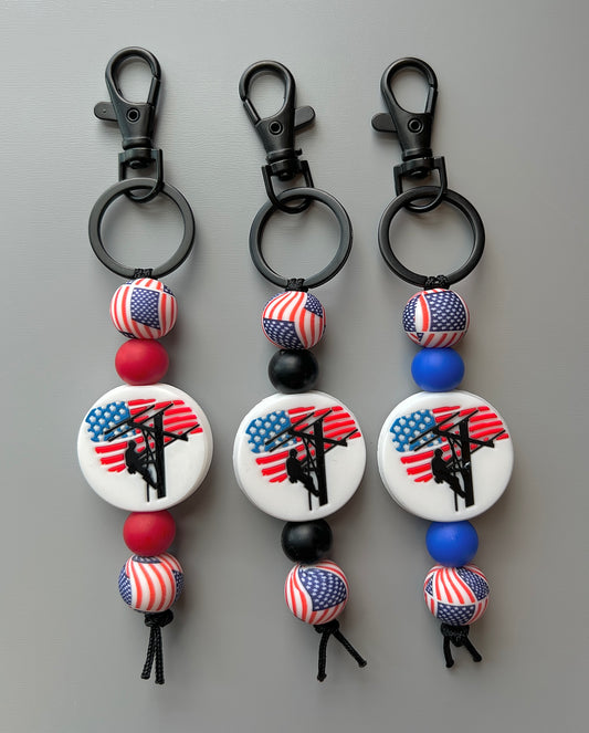 Lineman Keychain