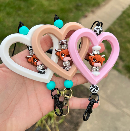 Highland Heart Car Dangle