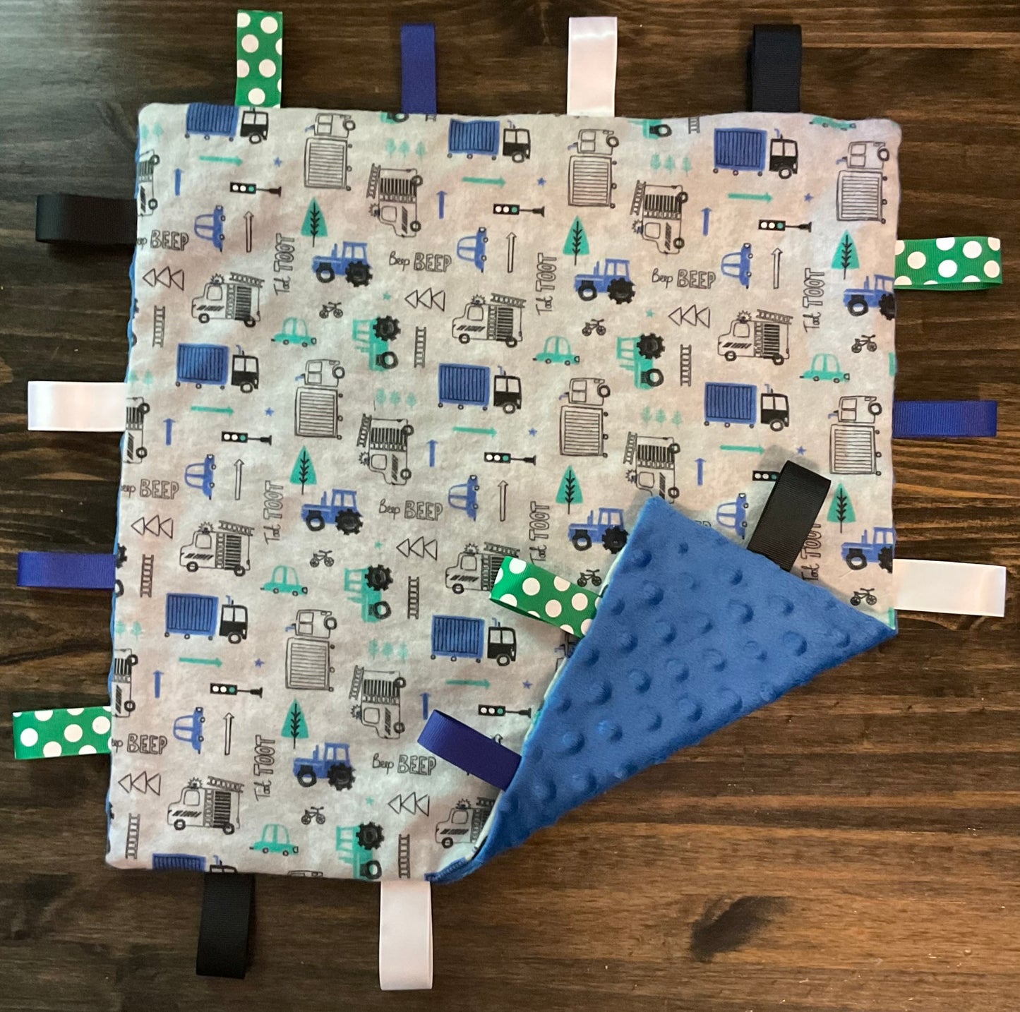 Tractors/ Trucks Taggie Blanket