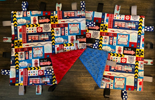 Emergency Vehicles Taggie Blanket