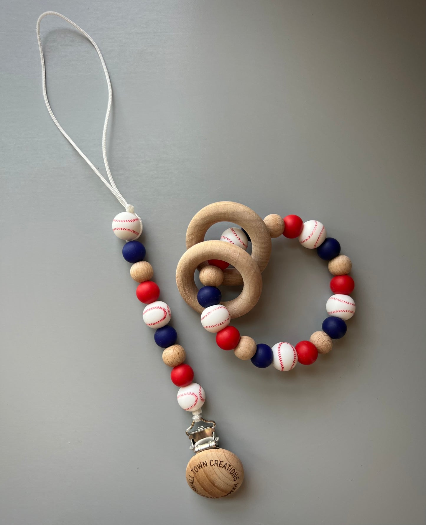 Baseball Teether Set