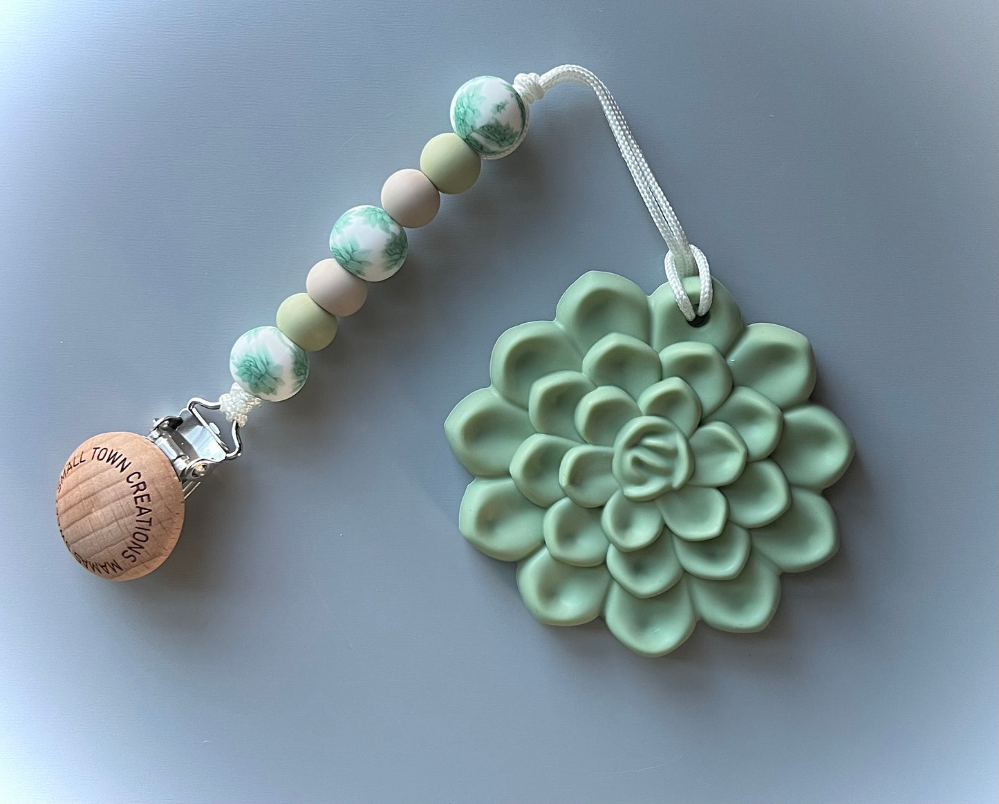 Succulent Teether Clip