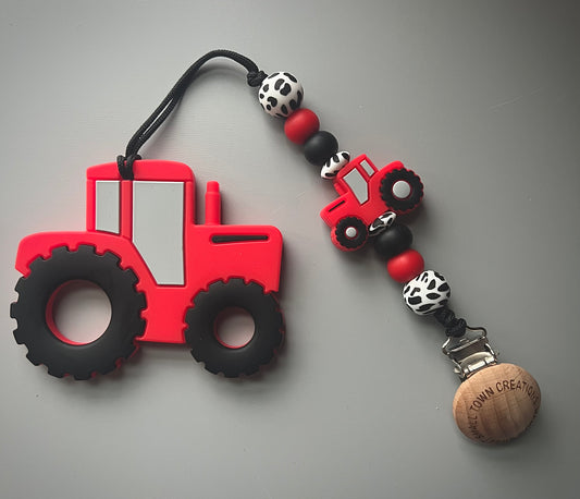 Red Tractor Teether