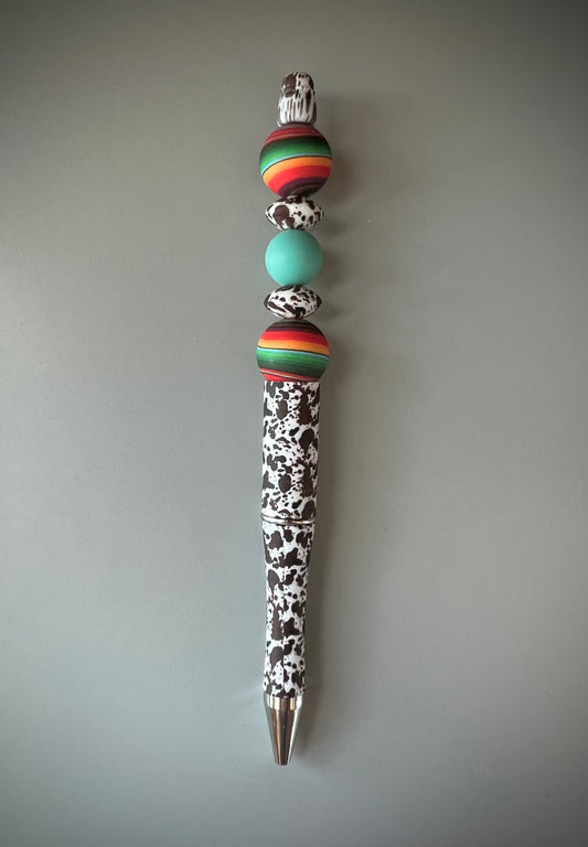Brown Cow Print/ Serape Pen