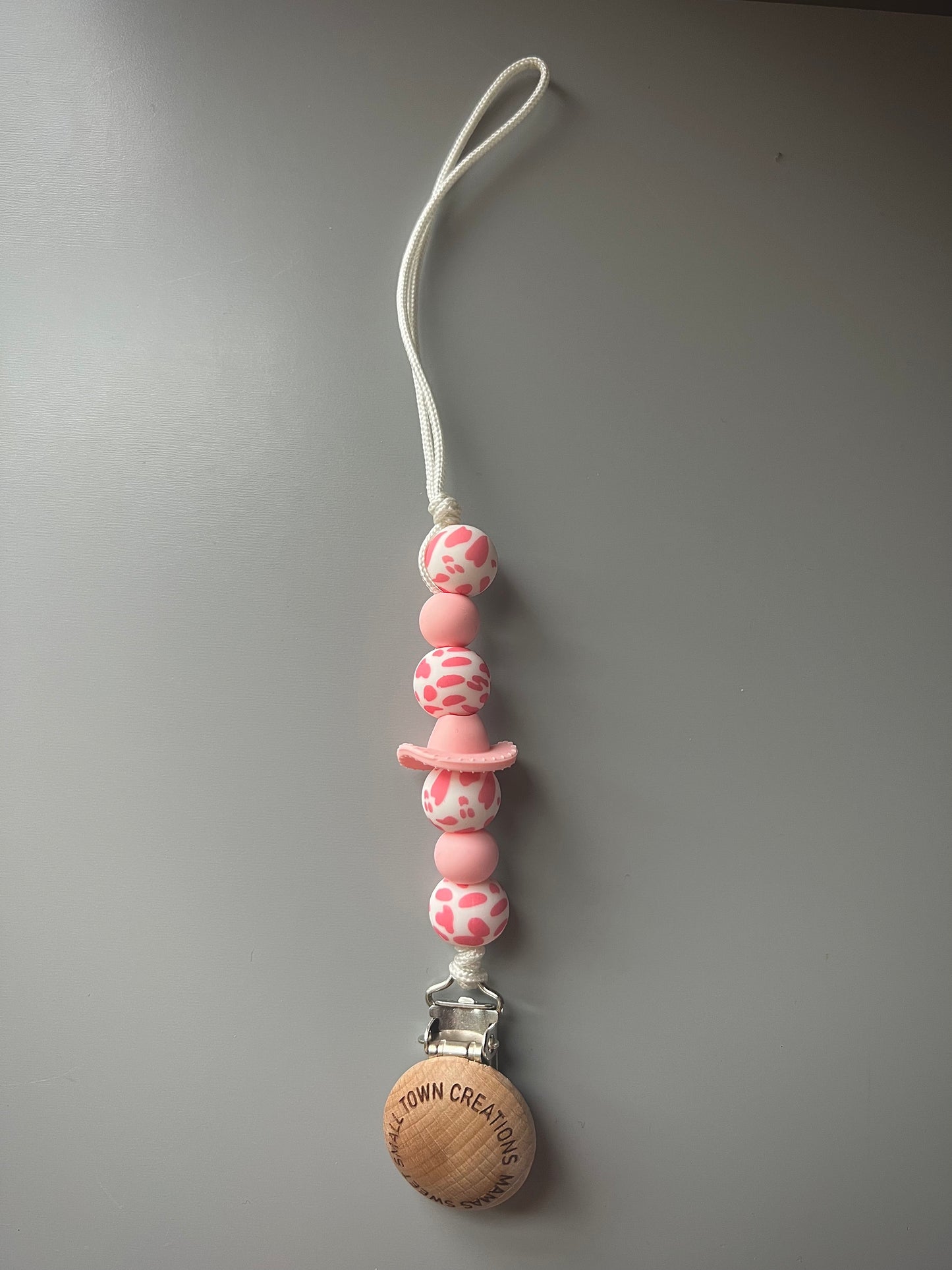 Pink Cowboy Hat Pacifier Holder