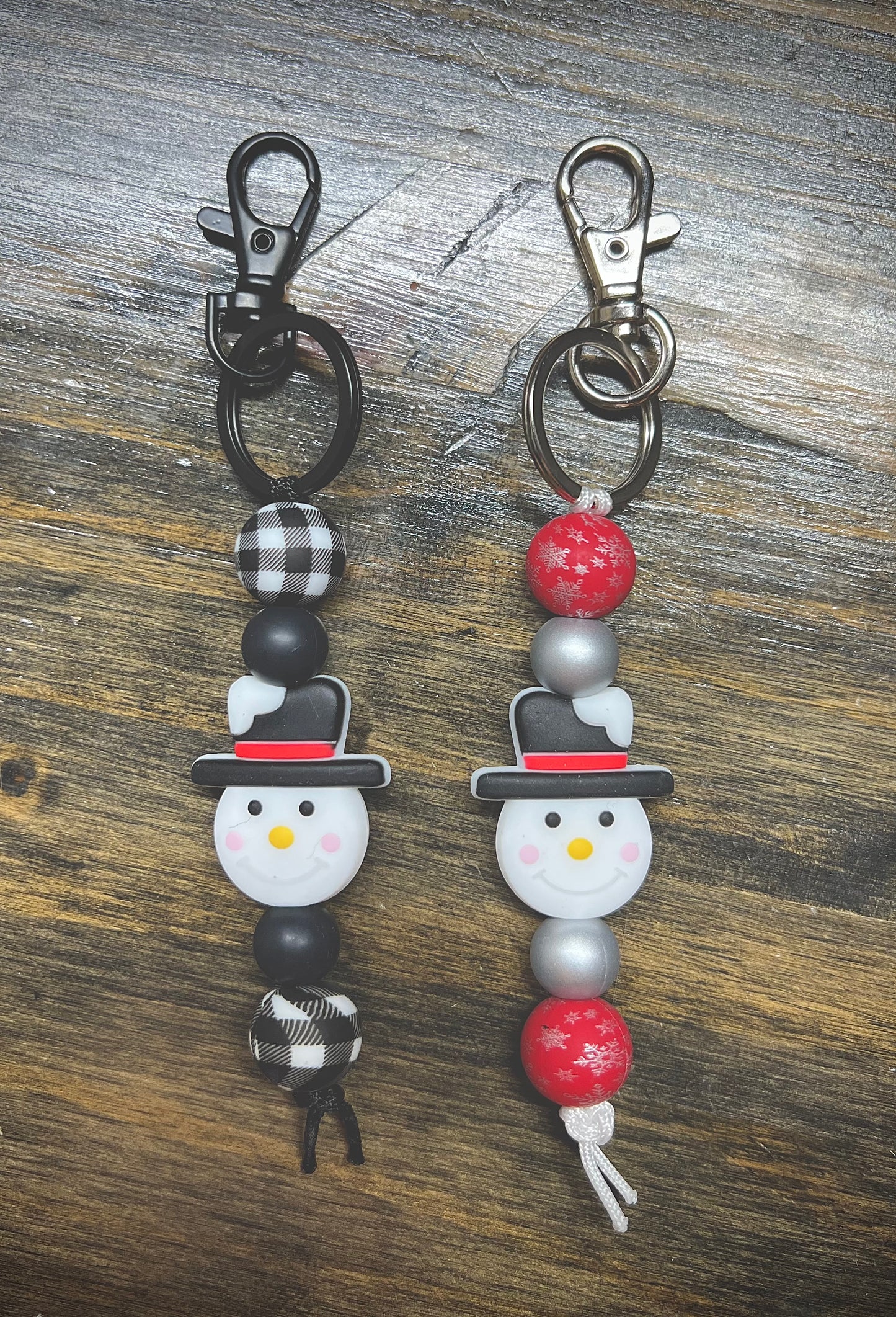 Snowman Straight Keychain
