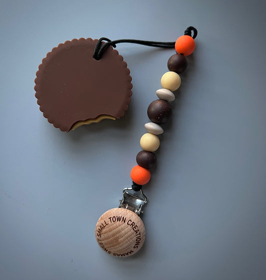Candy Chocolate Peanut Butter Teether Clip Set