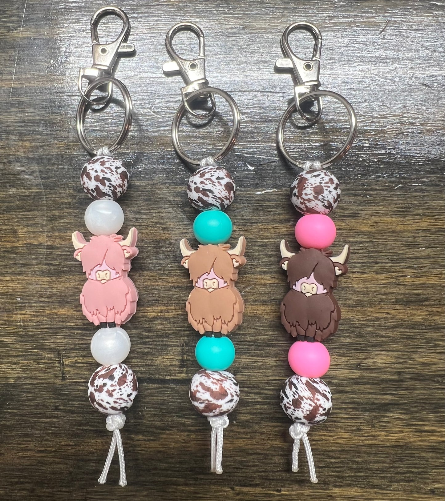 Full Body Highland cow Keychain