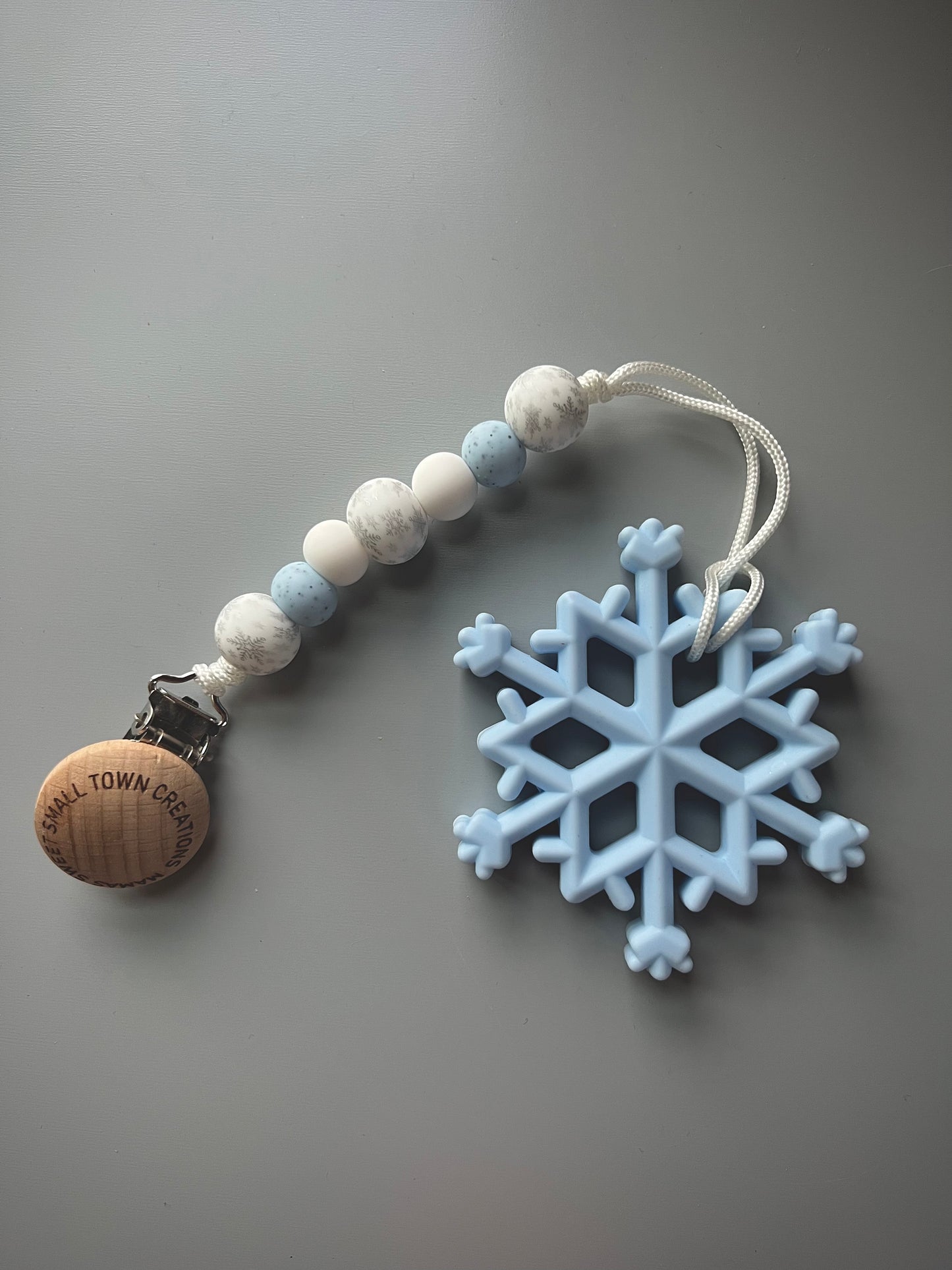 Blue Snowflake Teether