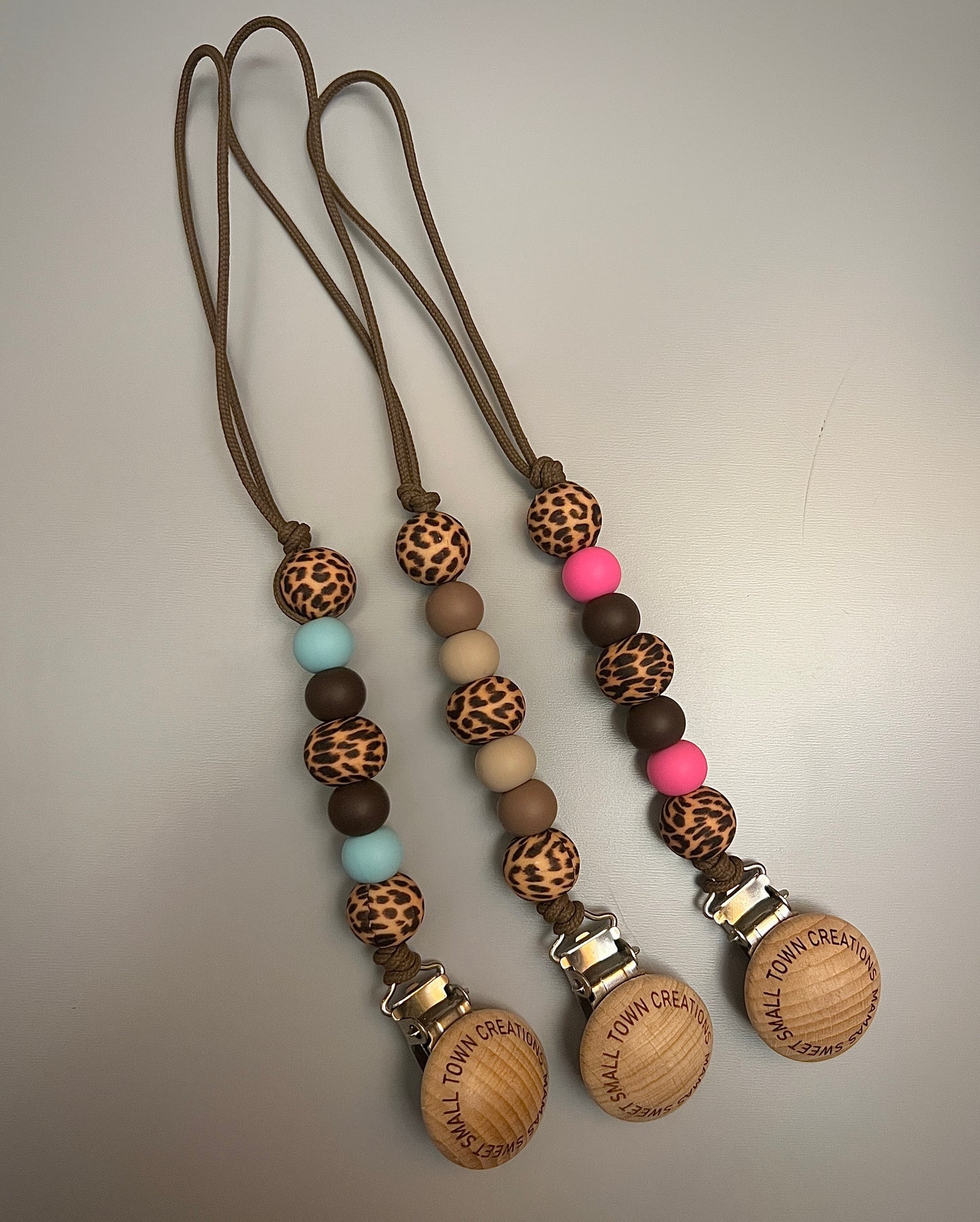 Cheetah Pacifier Holders