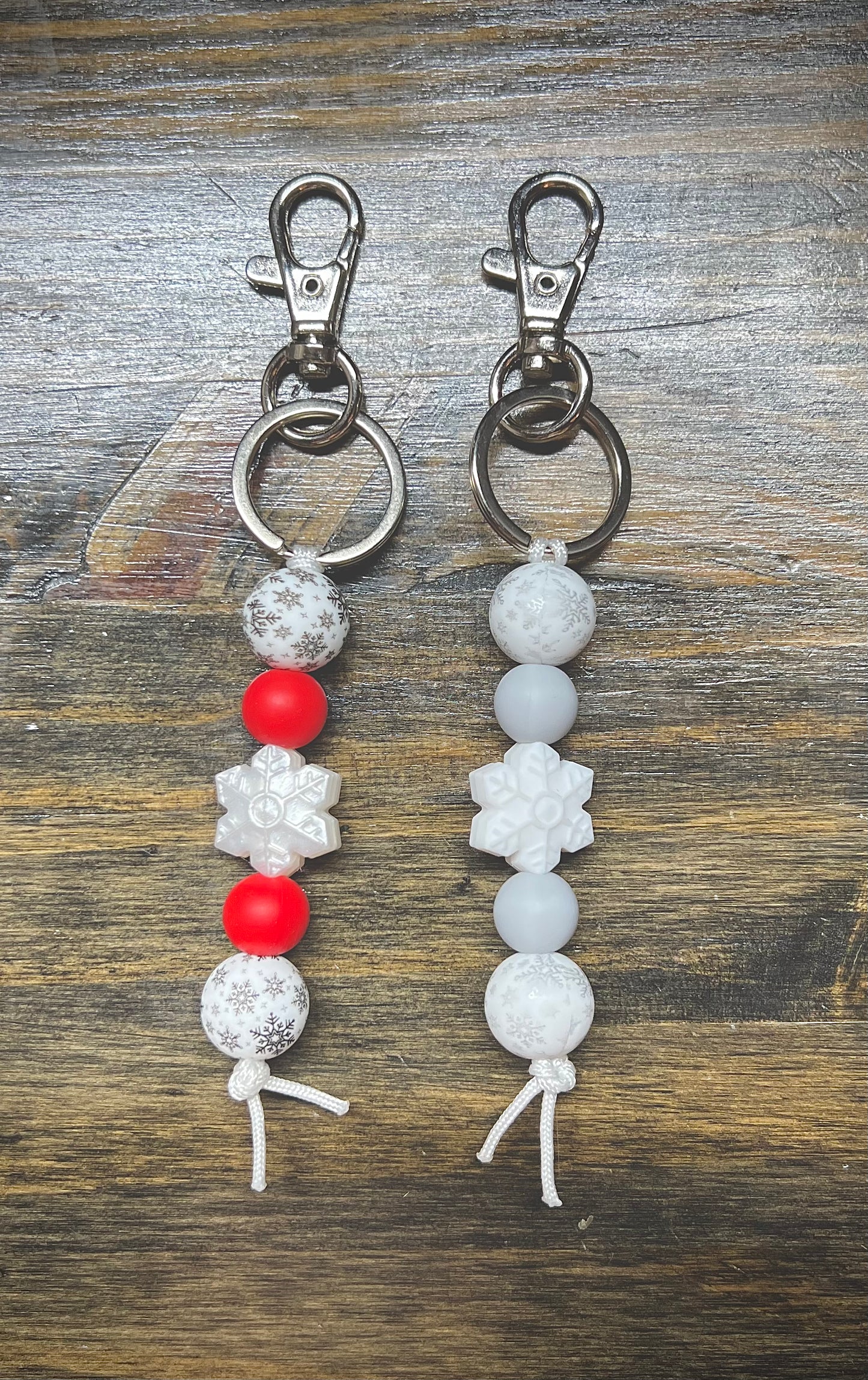 Snowflake Straight Keychain