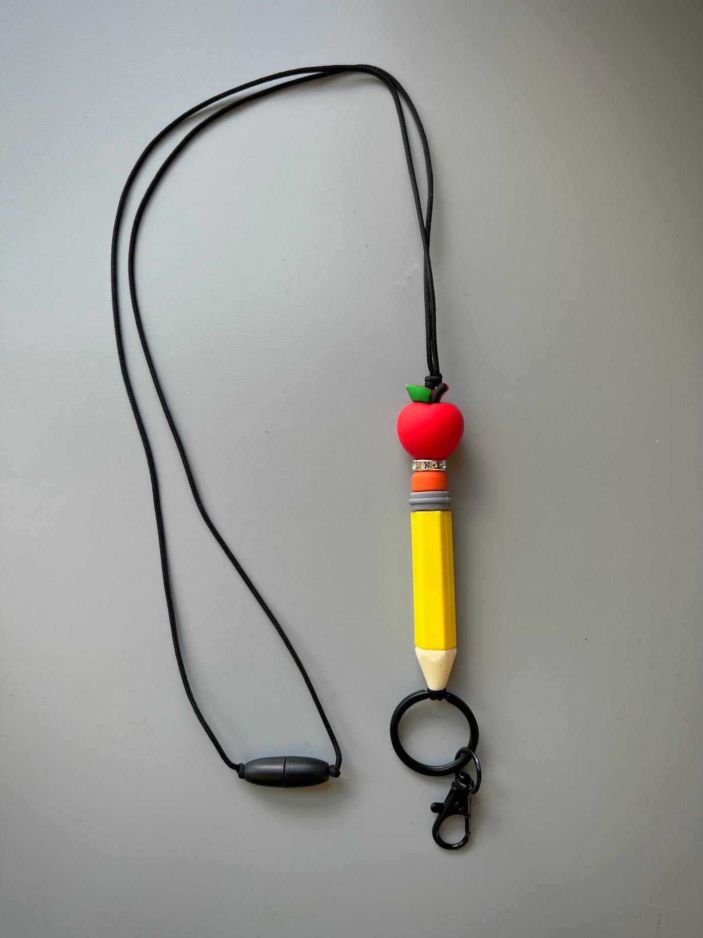 Pencil Apple Lanyard